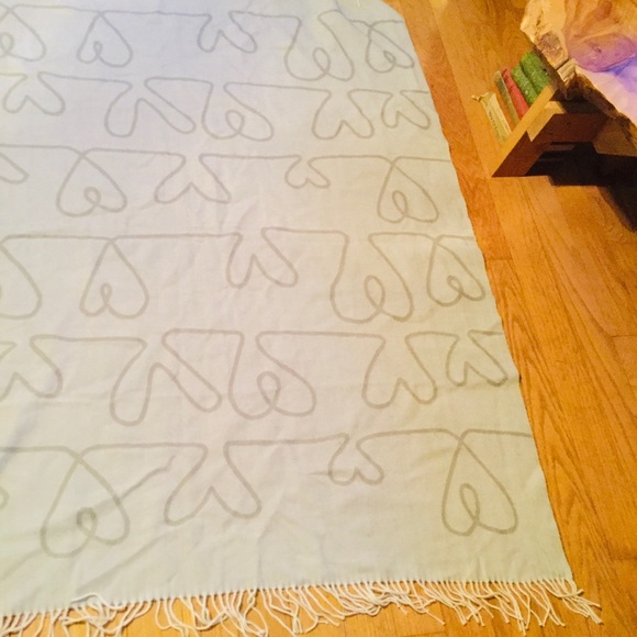 ⚜️ THROW-Abstract HEARTS REVERSIBLE COZY & SOFT EUC - Picture 5 of 16